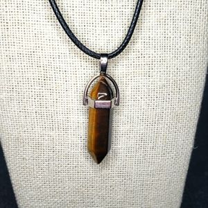 Tiger's Eye double point necklace